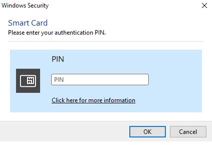 pin cache windows smart card|Smartcard authentication window keeps .